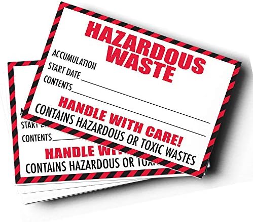 Amazon.com: Hazardous Waste Satellite Accumulation Label - 3 ...