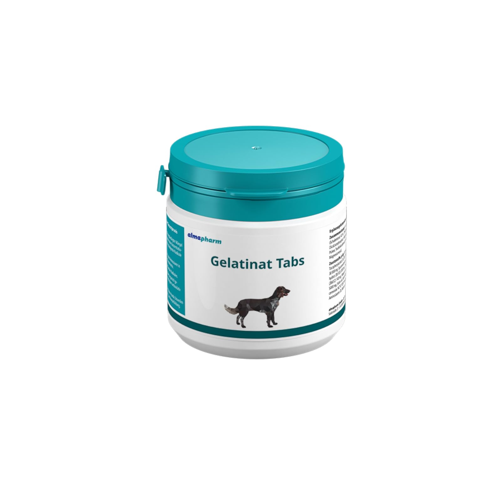 almapharm Gelatinat Tabs | 125 Tabletten | Ergänzungsfuttermittel für Hunde | Mit Zusätzen von Strukturstoffen für den Knorpelaufbau | Enthält die Vitamine E und C
