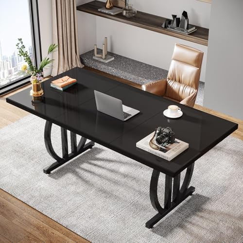 Tribesigns 63 Inch Executive Desk, Large Office Computer Desk wit...