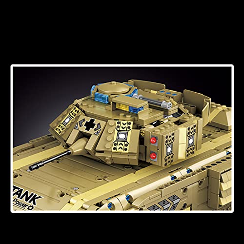 ZCXX Technik Panzer Ferngesteuert Bausteine, 1763Teile WW2 Militär Panzerträger Bauset Modellbausatz Klemmbausteine… – Bild 8