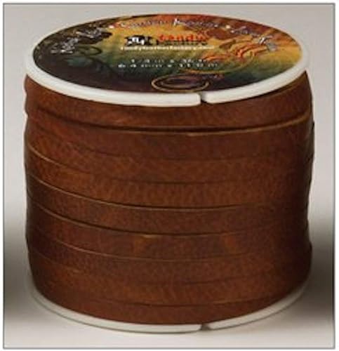 Tandy Leather Kodiak Lace 14" x 36 pies (0.236 in x 35.8 ft) Bronceado 5076-03