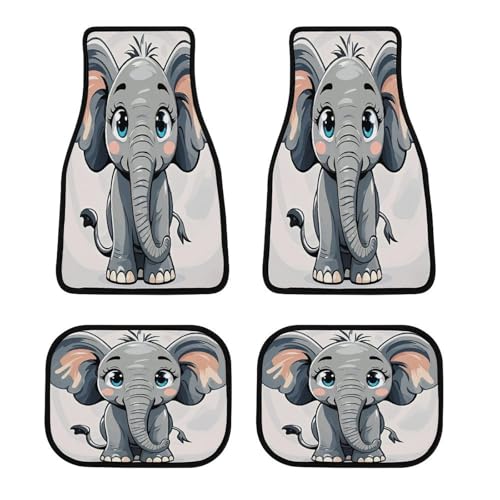 Tapis de sol voiture éléphant dessin animé parfaits pour les trajets en famille