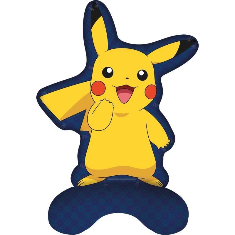Procos - Standing Foil Balloon Pokemon Pikachu, Balloon for Air Filling, Gift, Decoration