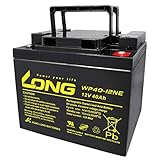 ロング (KUNG LONG BATTERIES) 産業用鉛蓄電池 (12V-40Ah) SER38-12/HC38-12/LC-XC1238AJ/互換 (電動車系) WP40-12NE