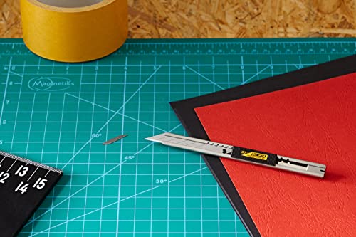 Olfa 9Mm Stainless Steel Graphics Knife (Sac-1) - Multi-Purpose Retractable Art Utility Precision Knife W/Snap-Off Blade, Replacement Blades: Any Olfa 9Mm Blade #TOP2