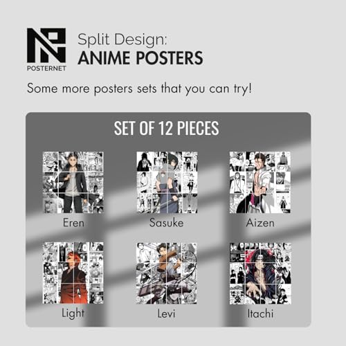 Image of Posternet Set of 12 Ichigo Kurosaki manga kit wall decor 300 GSM hard poster Bleach posters Paper Print (11.7 inch X 8.3 inch) Photographic Paper Photographic Paper (33 inch X 23 inch, Packed)