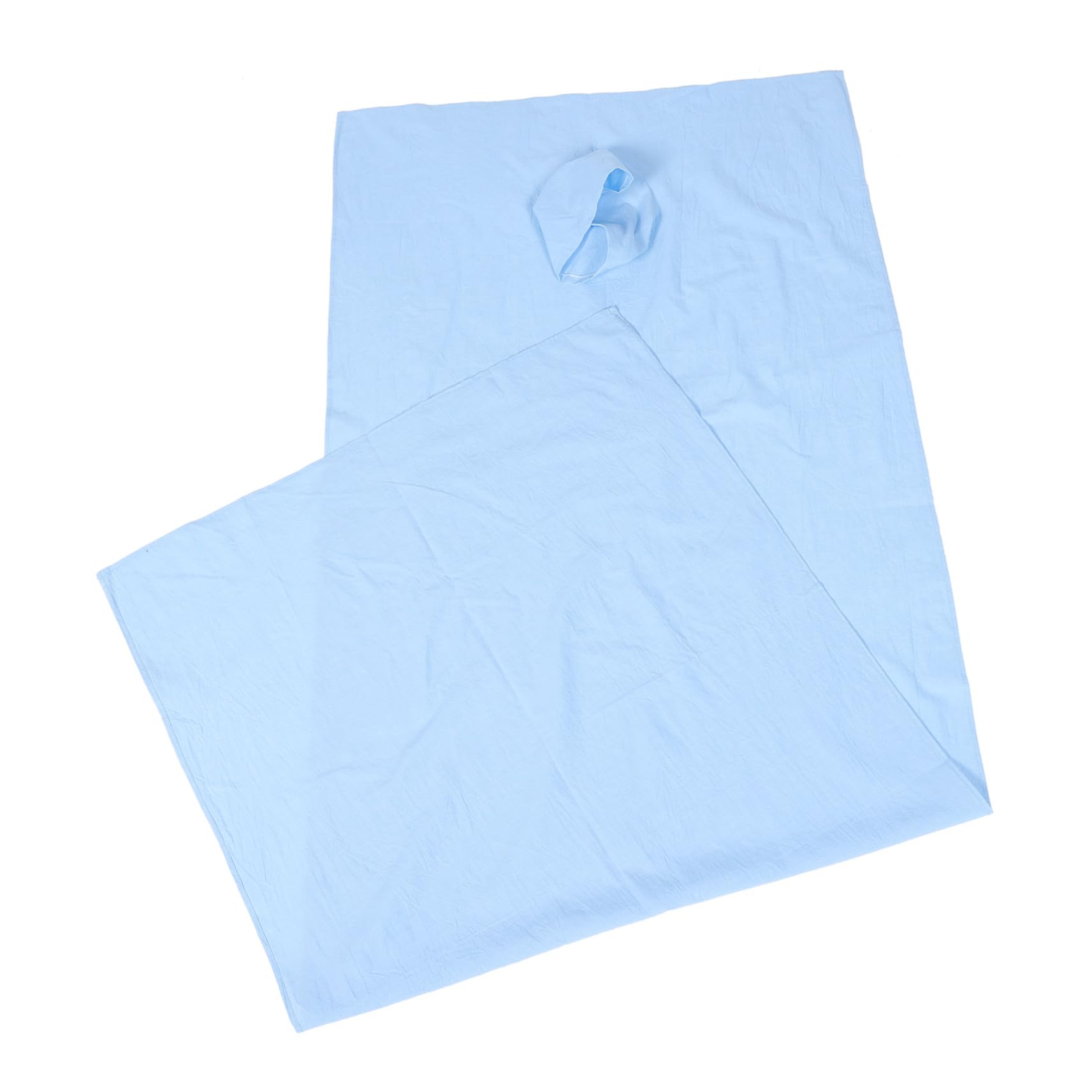 Sábana bajera de algodón lavable y transpirable para camillas con agujero facial
