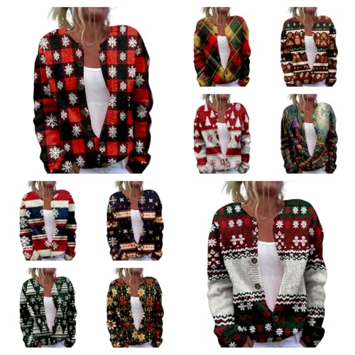 Women's Cable Knit Cardigan Open Front Crochet Button Down Long Sleeve Warm Cardigan Sweaters Fall Winter Coat3