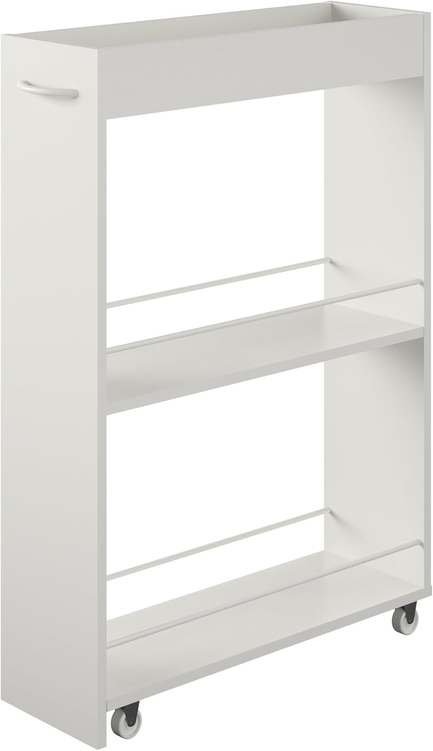 Ameriwood Home Trestle Laundry Cart, White