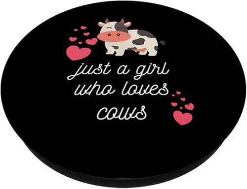 Miniatura 2 de Just A Girl Who Loves Cows Farmer Life Animals Farm Country PopSockets PopGrip Swappable Grip for Phones & Tablets