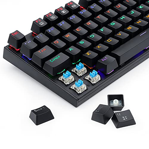 Teclado Mecânico Gamer Redragon Rudra Preto Iluminação Rainbow ABNT2 K565R-2