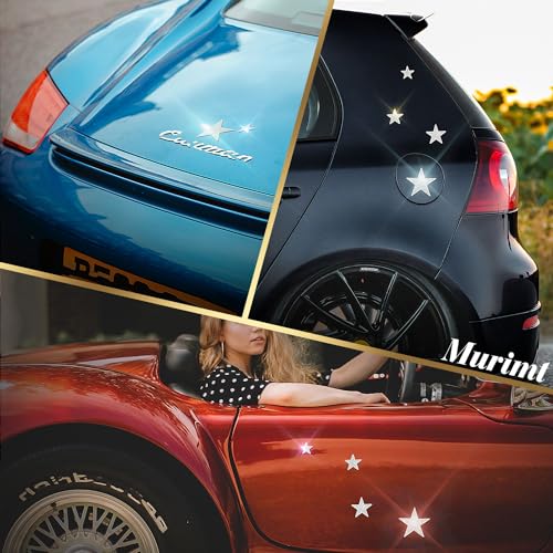 Image of 4Pcs Bling Silver Star Rhinestone Stickers Car Stickers and Decals for Women Bling Car Accessories Mobile Phones Tablets Computers Notepads Water Cups Stickers Decals and Decorations