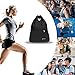 WESTWOOD FOX WFX Tasche mit Kordelzug, wasserdicht, Sport, Fitnessstudio, Rucksack für Damen und Herren, PE-Beutel, Außentasche, Reißverschluss, Schule, Strand, Urlaub, Schwimmen (Black)