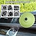 Ethbirsge Car Cymbal Air Vent Clip - Mini Drum Crash Cymbal for Dashboard, Create Rhythmic Fun on Road Trips & Traffic Jams, Easy Install Music Gadget for Drivers & Music Lovers,5.5inch-Green