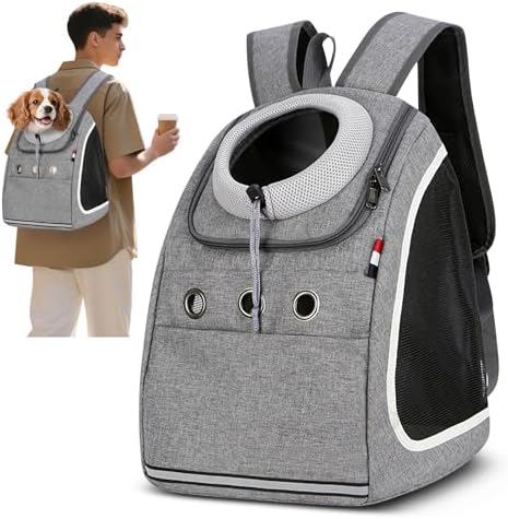 ALLSOPETS Mochila para Perros Mochila Portátil y Ligera para Masc...