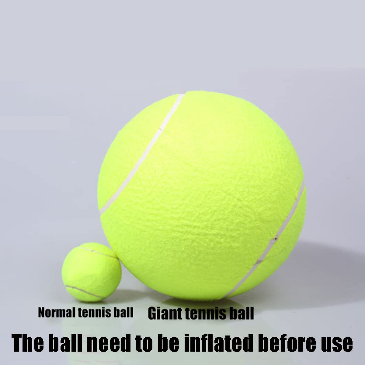 Balle De Tennis Géante Pour Chien - 24 Cm, En Caoutchouc, Jouet Extérieur Interactif