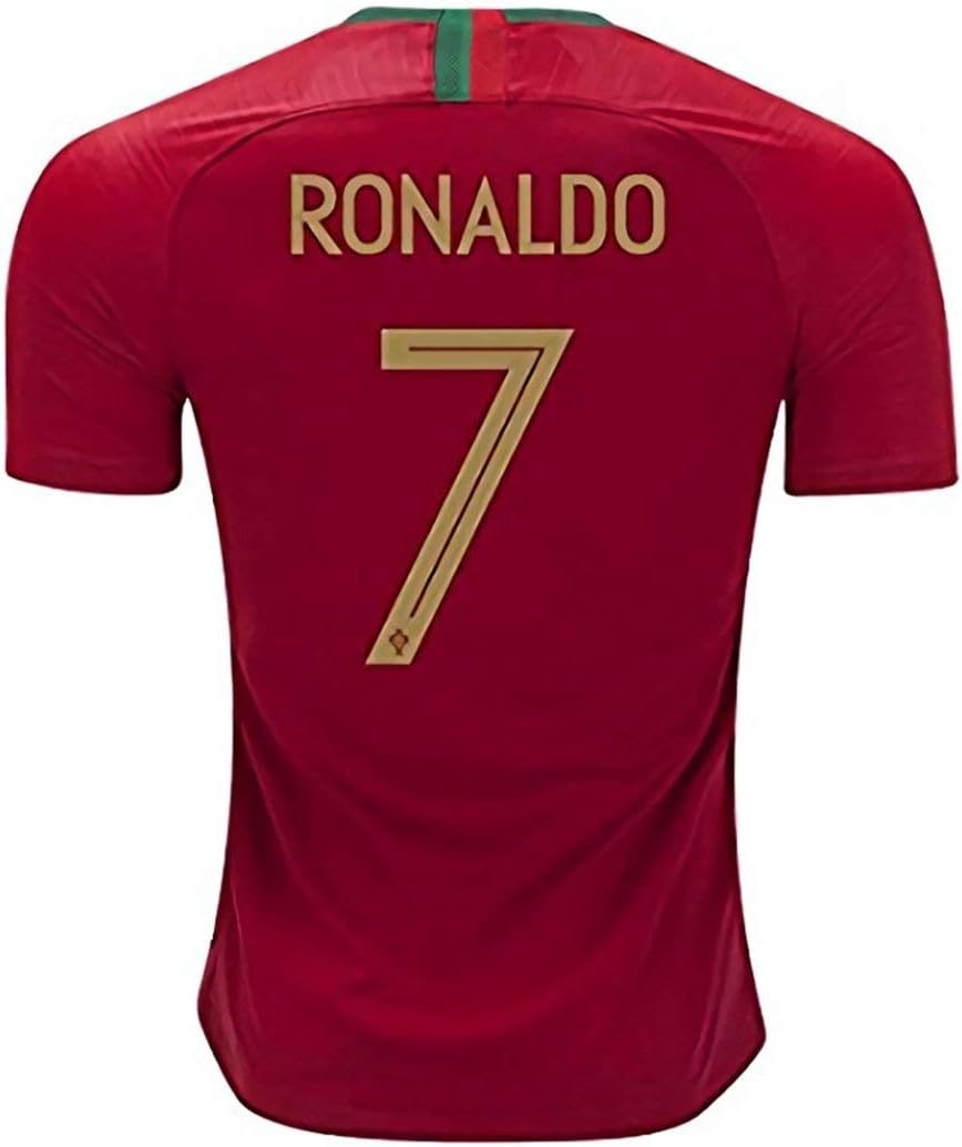 2018 World Cup Portugal Ronaldo #7 Soccer Short Jersey CR (S(165-170CM))
