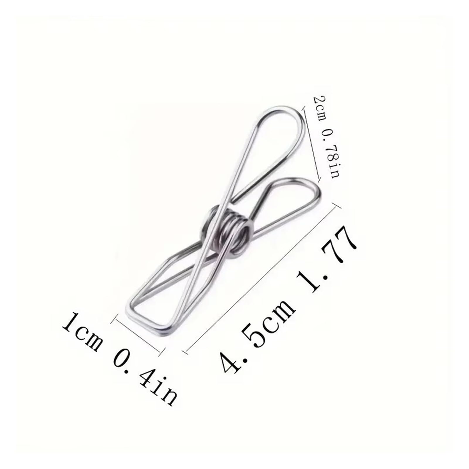 Metall-Wäscheklammern, 120 Stück, Edelstahl-Wäscheklammern, Mehrzweck-Metalldraht, Mehrzweck-Clips für Wäsche, Zuhause, Küche, für Wäscheleine, Befestigung, Handtuch, Socken, Unterwäsche