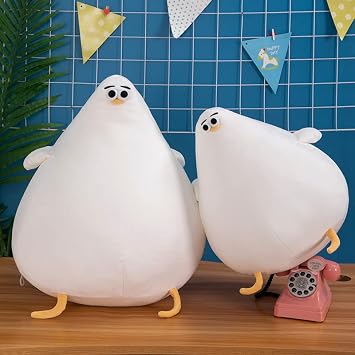 JOSON Chubby Plush Seagull Toy, Cute Cartoon Plush Fat Chicken Animal for Boys and Girls (15.78)