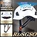 RDSGSO ANSI-Certified Industrial Safety Helmet RGS-6C with Adjustable Vents, 6-Point Suspension Hard Hats for Construction, Rescue, Outdoor Work (White Hard Hats)
