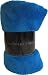 LuxuryDiscounts Warm & Cozy Soft Plush Solid Fleece Throw Blanket (50"x60", Royal Blue)