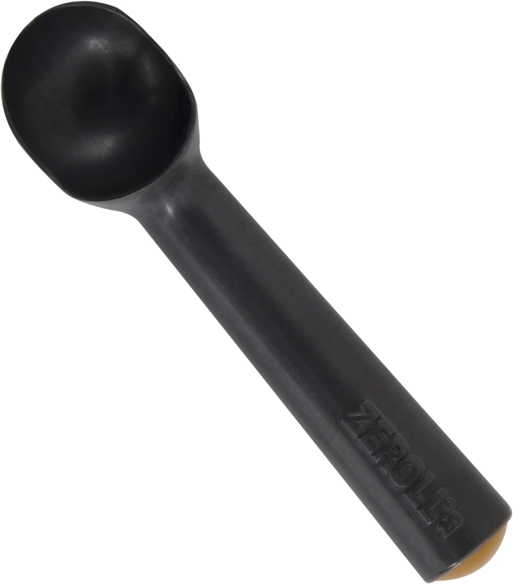 1020-ZT Zerolon Hardcoat Anodized Commercial Ice Cream Scoop with Unique Liquid Filled Heat Conductive Handle Easy Release, 2-Ounce, Black