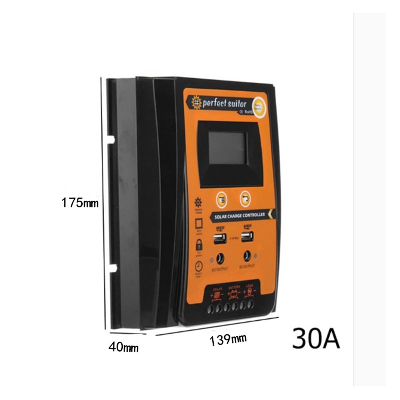 Controller Ibrido Eolico-Solare Regolatore for Pannelli Fotovoltaici Ibrido Eolico-Solare Universale for Solari(40A)