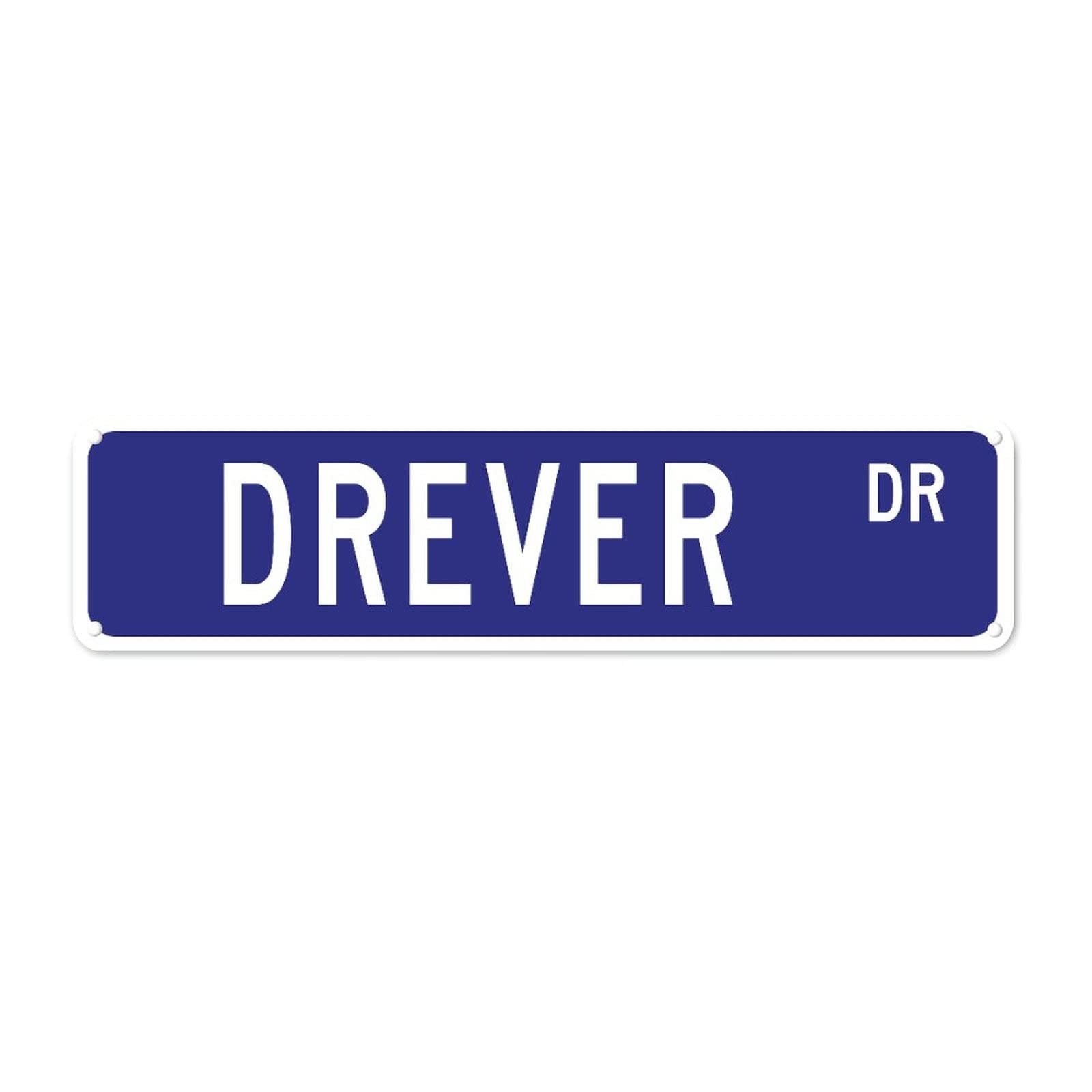 Drever DR Retro Tin Signs Aluminum Metal Sign for Home Kitchen Garden Wall Yard Pub Club Decor 4x16 Inch