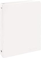 Vista 18 de Carpeta de 3 pulgadas con 3 anillas, color negro, con anillas inclinadas en D de 3 pulgadas, cubierta transparente con 2 bolsillos interiores