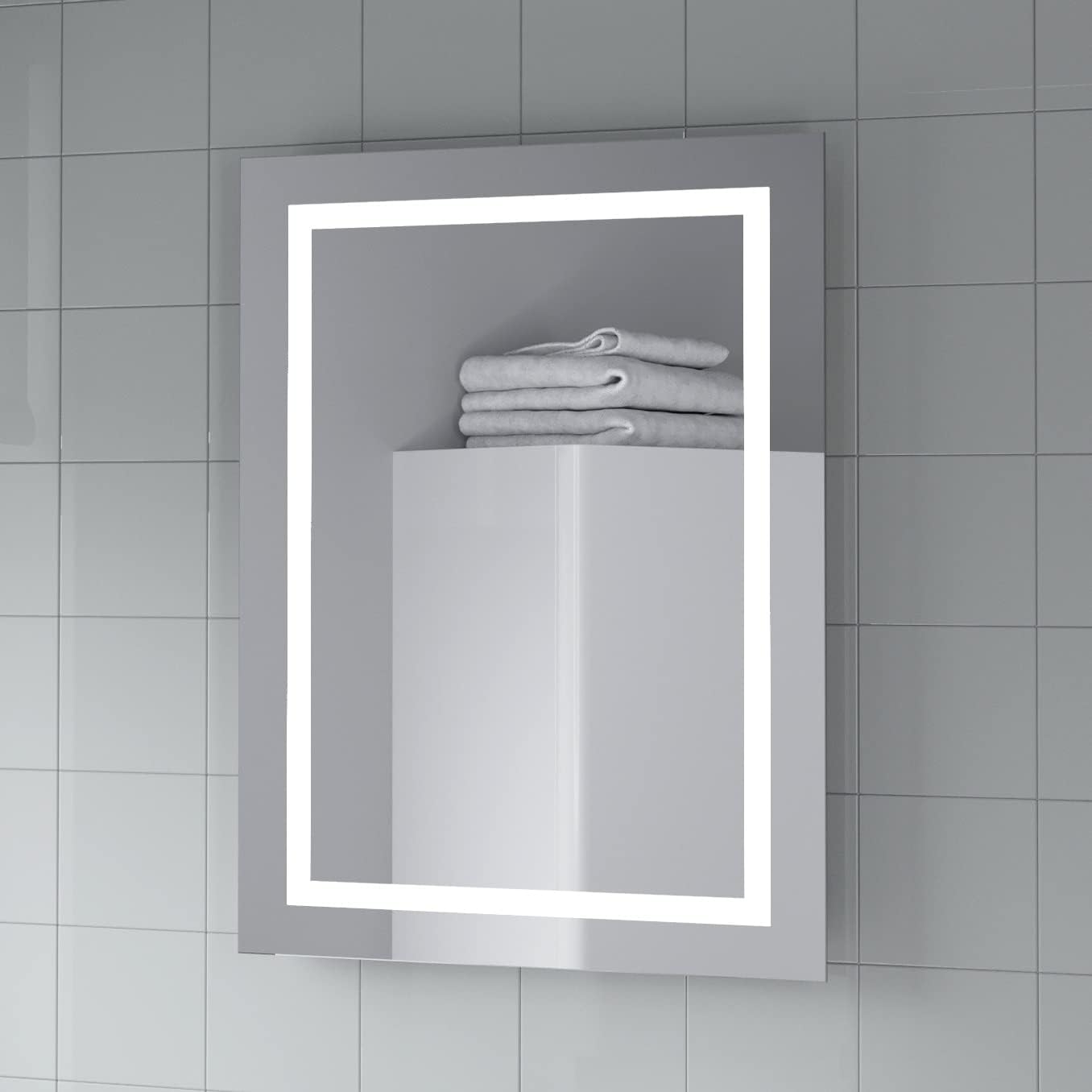 Artis Niteo 700x500mm LED Illuminated Bathroom Mirror With Lights Wall