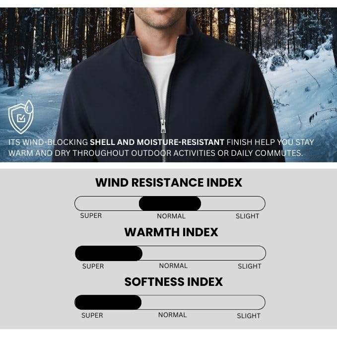 Image of Leriya Fashion Men's Winter Polyester Standard Length Jacket | Lightweight Outerwear Jacket for Men | Full Sleeve Casual Winter Outfit | Stylish Zip-Up Jackets for Daily Travel & Outdoor Use