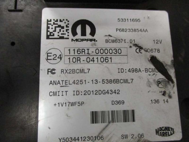 2015 15 fits Dodge RAM 2500 Pickup BCM Body Control Module P68233854AA 68233854AA