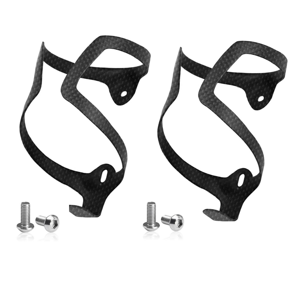3K Ultraleichte Kohlefaser Fahrradflaschenhalter, Kompatibel mit Mountainbikes/Rennrädern/Klapprädernultraleichte Wasserflaschenhalter leicht und stark 15g (MATTE-02)