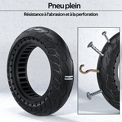 Roue solide de recharge pneu plein 10x2.5 Ninebot G30 MAX