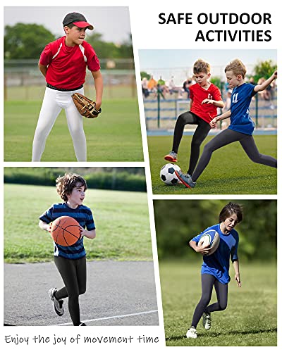 Roadbox Boys Compression Pants Baselayer Underwear Bottoms Youth Sports Tights Leggings For Running Football Basketball 2 Pack #TOP4