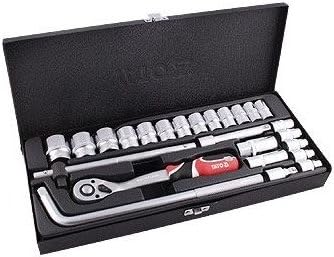 Socket Set 25 Pieces 12, Black/Silver, 35 x 25 cm - Image 3