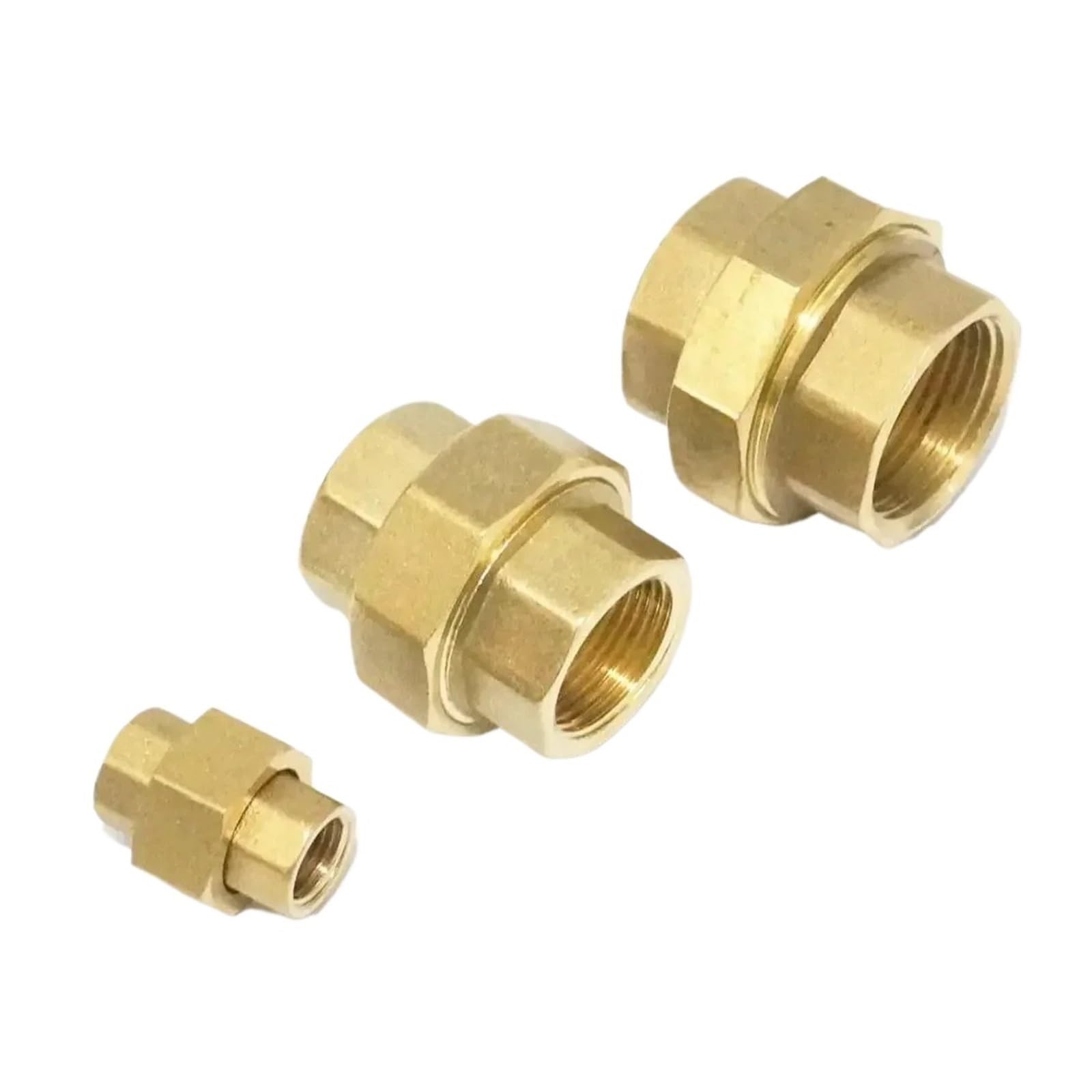 Connecteur de raccord de tuyau hexagonal femelle en laiton, 1/8 "1/4" 3/8 "1/2" 3/4 "1" BSP détachable(1")