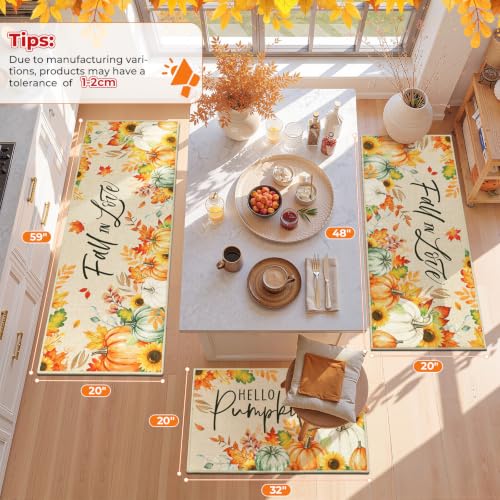 2-Pack Findosom 20 x32 +20 x59 Washable Non-Slip Kitchen Rug Set 9.59 + Free Shipping w/ Prime or on 35+ + 40% Off Code YFAFDF1H - image 2