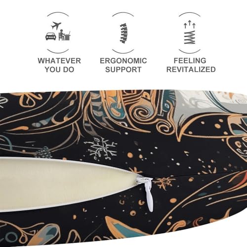 Almohada de viaje espuma viscoelástica tamaño moderado miniatura 5