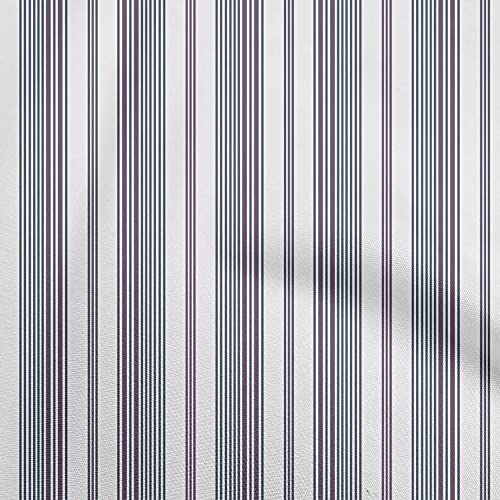 oneOone Viscose Jersey Dusty Blue Fabric Stripes Dress Material Fabric Print Fabric By The Yard 60 Inch Wide-YN