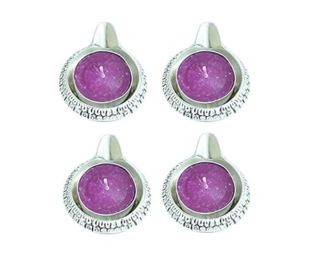 kriti creations White Metal perfumed Colored Wax Diya Set of 4 | Tea Lights Candle Holder | Diwali | Pooja | Festival | Home Decoration