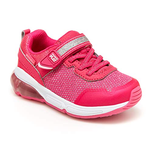 Stride Rite Girls Made2Play Radiance Bounce Sneaker, Pink, 12 Little Kid2