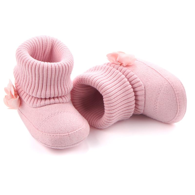 Newborn Baby Boys Girls Booties Non-Slip Sole Plush Cozy Socks Shoes4