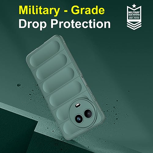 Image of Zapcase Back Case Cover for Realme Narzo 60X 5G | Compatible for Realme Narzo 60X 5G Back Cover | Liquid Silicon Magic Case with Camera Protection | Dark Green