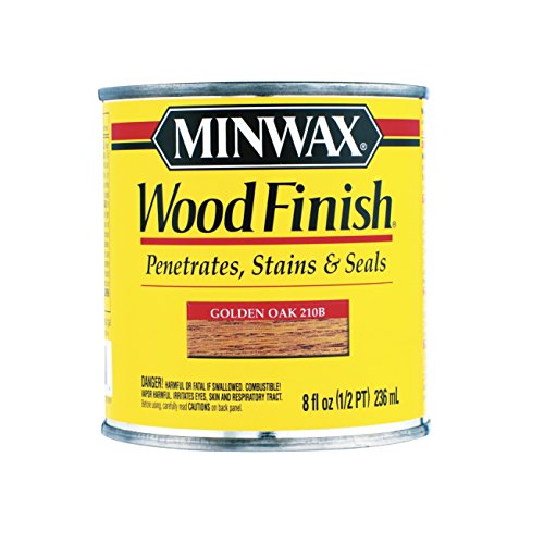 Minwax Wood Finish Semi-Transparent Golden Oak Oil-Based Wood Stain 0.5 pt.