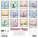 Willow Creek Press, Unicorn Yoga 2026 Wall Calendar, 12'' X 12'', 18-Month Calendar with Stapled Binding