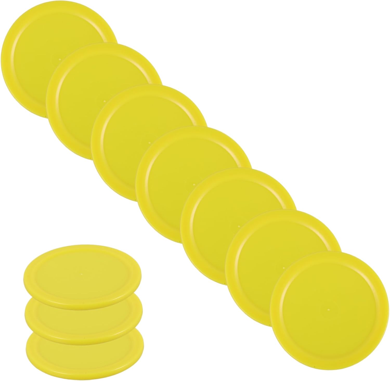 20pcs Small Plastic Ice Hockey Pucks for Indoor Games Smooth-Gliding Desktop Hockey Accessories for Competitive Fun and Parties