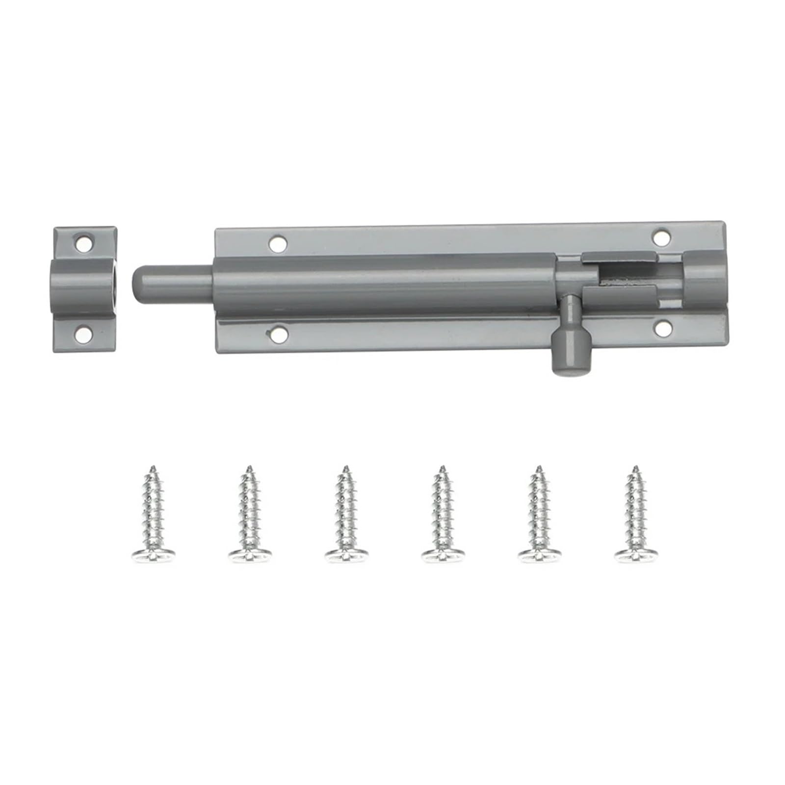 Boulon de porte de sécurité en aluminium gris, quincaillerie de précision