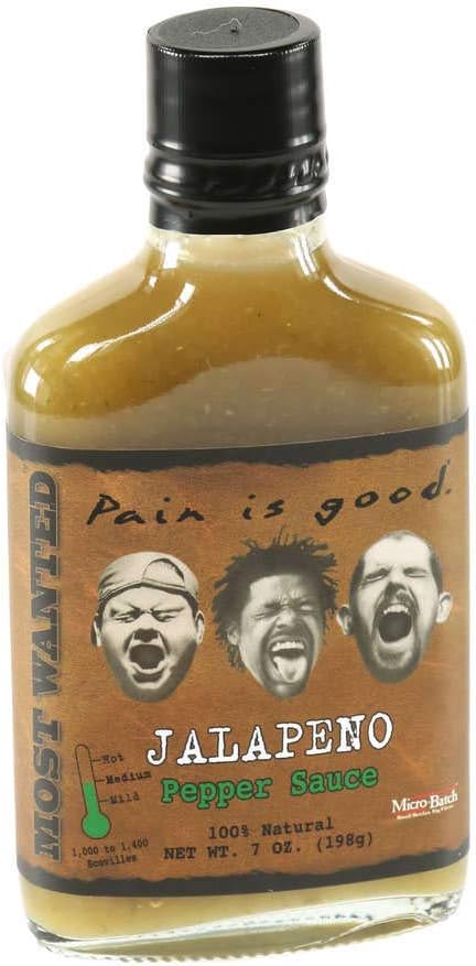 Pain is Good - Jalapeno Pepper Hot Sauce - 7oz Bottle - Made in USA - All Natural Ingredients, Non-GMO, Gluten-Free, Sugar-Free, Vegetarian, Keto - Pack of 2
