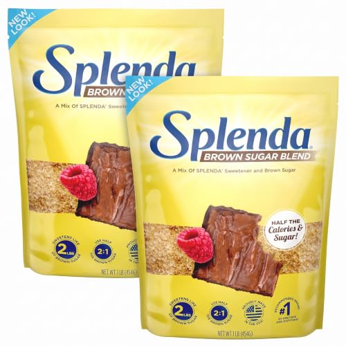 SPLENDA for Baking, 1 Pound Bag Brown Sugar Blend 16 Ounce (Pack of 2)